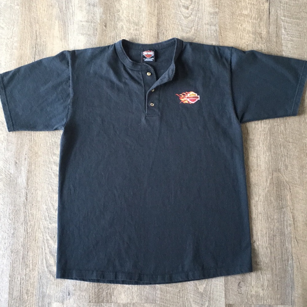 Harley Davidson Button down T-Shirt. Men’s Large